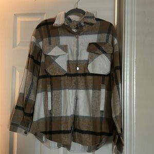 Plaid sweater